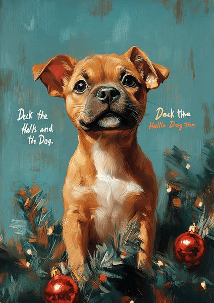 Kerstmis Puupy van crack head