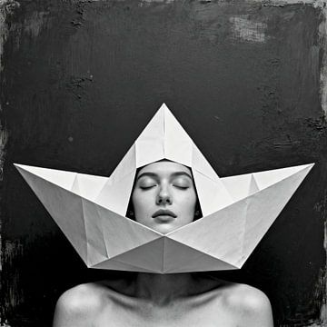 Sail Away moderne Porträt Kunst von Mad Dog Art