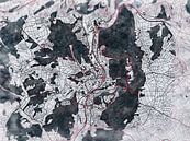 Kaart van Marburg in de stijl 'White Winter' van Maporia thumbnail