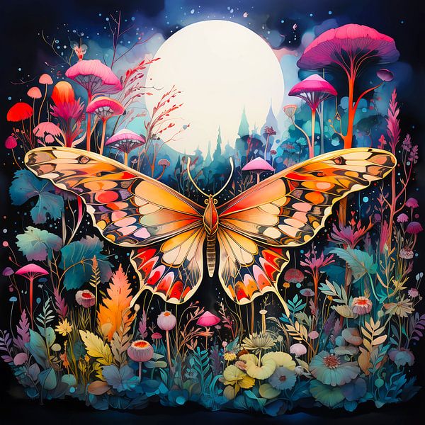 Moth in the Moon by haroulita