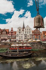 Berühmte Aussicht im deutschen Dorf Lüneburg von Lizet Wesselman