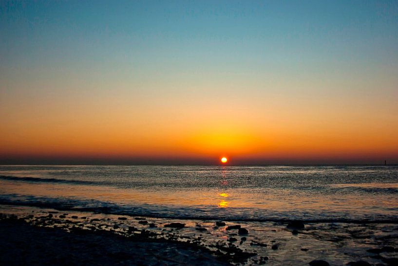 Sylt: Sunset in January by Norbert Sülzner