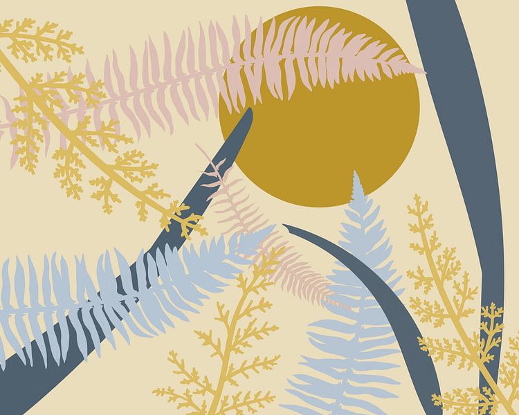 Golden summer forest landscape by Mad Dog Art