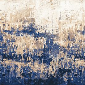 Peinture abstraite no. 10 Bleu sur Adriano Oliveira