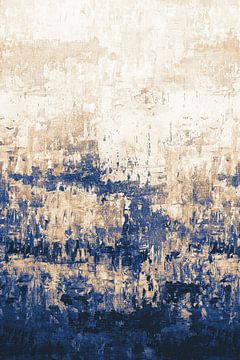Peinture abstraite no. 10 Bleu sur Adriano Oliveira