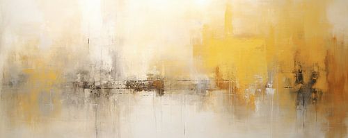 Lueur d'or sur Peinture Abstraite
