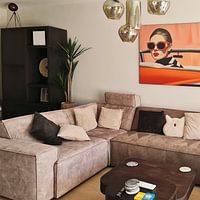 Klantfoto: Vrouw in een Cadilac van SHANDU , als ArtFrame