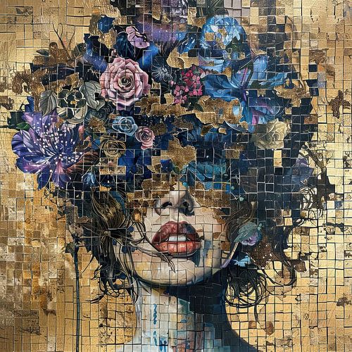 Portrait de fleur de femme | Identité florale brisée