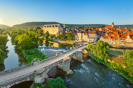 Hannoversch Münden Old Town Aerial View, Germany