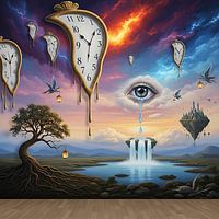 Traumlandschaft der surrealen Phantasie - Abstrakte Phantasiekunst Surrealismus