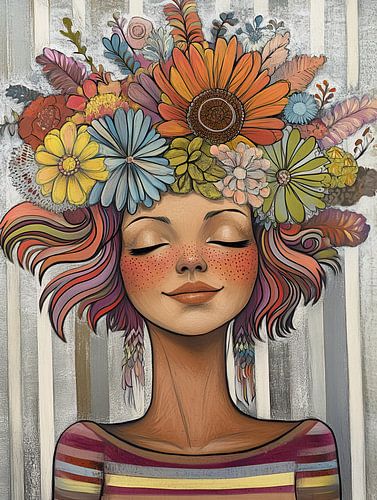 Tête de fleur | Femme de fleur