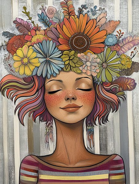 Blumenkopf | Blumenfrau von Zen und Mehr