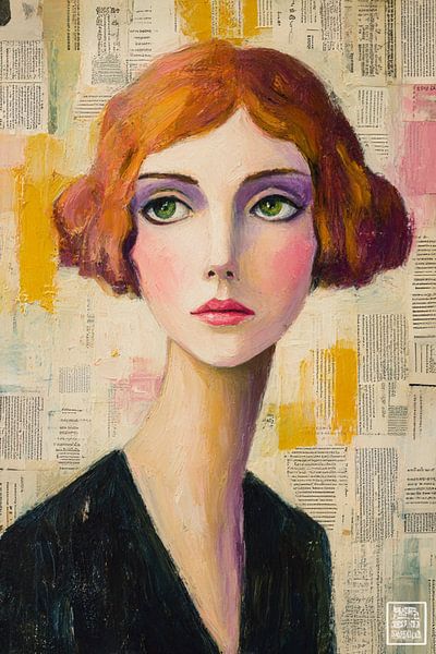 Yeux verts et cheveux roux par Marijke Trienekens