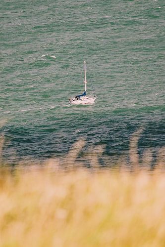 A ship at sea in Normandy