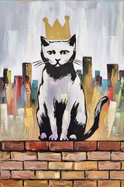 Royal cat in city style by Imperial Art House