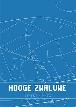 Plan d'ensemble | Carte | Hooge Zwaluwe (Brabant Nord) sur Rezona