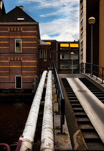 Brug naar UvA's Roeterseiland 