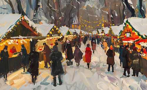 Schnee Weihnachtsmarkt