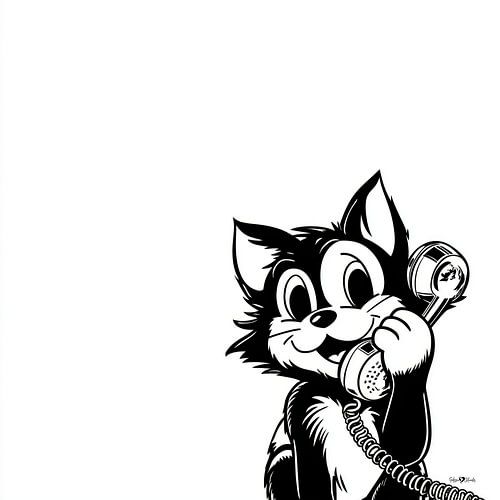Cartoontje poes