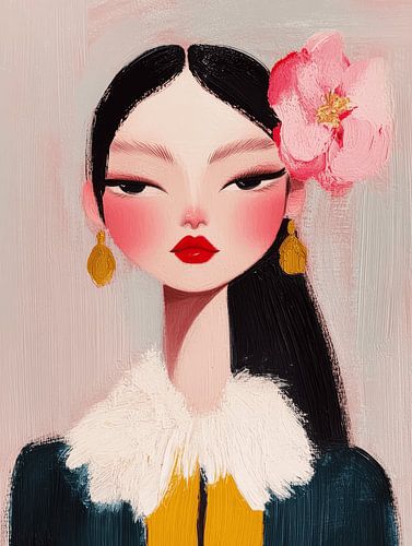 Modern portrait, illustration