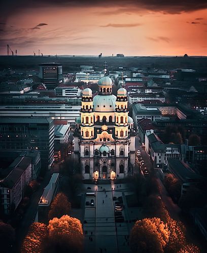 Cathedral in the city