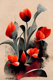 Red Tulips by Treechild