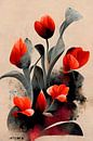 Rode tulpen van Treechild thumbnail