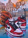 Nike air Jordan 1 Basketball Gemälde. von Jos Hoppenbrouwers Miniaturansicht