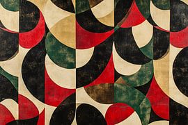 Motif géométrique abstrait et coloré sur Imperial Art House