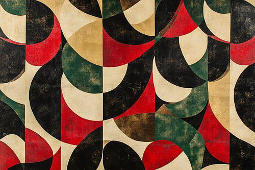 Motif géométrique abstrait et coloré