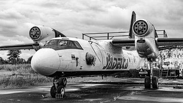 Colombiaanse Antonov AN-32 in vervallen staat.