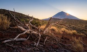Zonsondergang bij de El Teide op Tenerife
