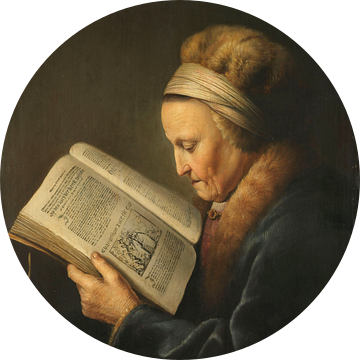 Lezende oude vrouw, Gerard Dou, ca. 1631 - ca. 1632