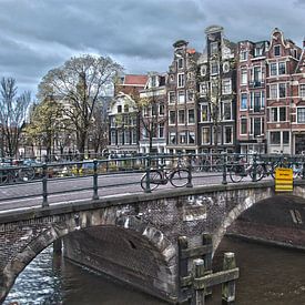 Amsterdamse grachten (Prinsengracht II) van Arthur Wijnen