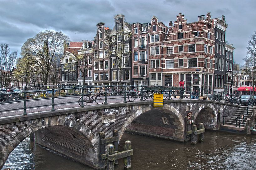 Amsterdamse grachten (Prinsengracht II) van Arthur Wijnen
