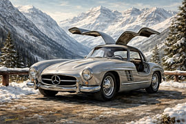 Eine Fahrt durch die Geschichte – Mercedes-Benz 300 SL Flügeltürer – 1954 von Johannas Art Creations