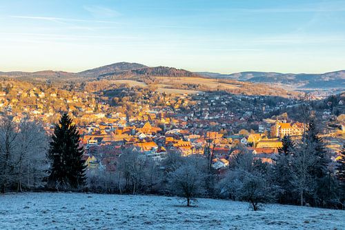 Winterochtendwandeling door het mooie ochtendlicht van Schmalkalden