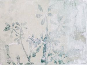 Œuvre d'art botanique au look vintage