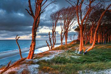 Coucher de soleil sur la mer Baltique sur Sascha Kilmer