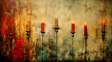 Lueur des bougies sur Heike Hultsch
