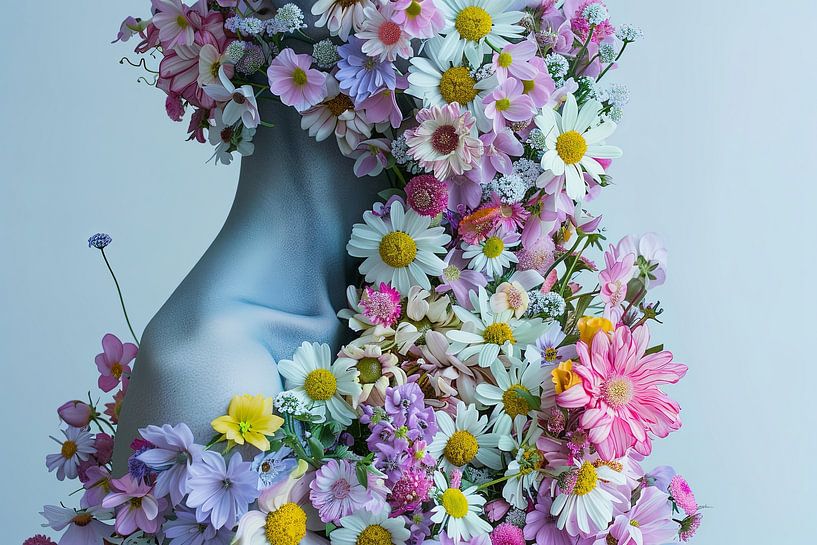 art avec des fleurs par Egon Zitter