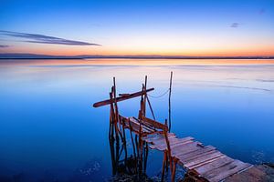 Steg an der Lagune, Portugal (3)