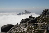 Tafelberg Kaapstad in de mist