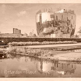Alte Postkarte des Depots, Rotterdam von Frans Blok