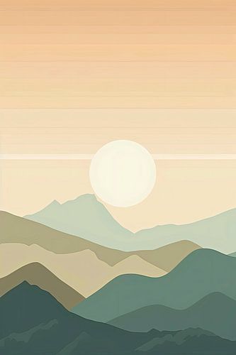 Sleek Mountain silhouettes