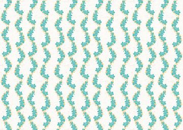 Paradis de fleurs vert