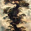 Einsamkeit über den Wolken: Der stille Baum von PublicArt77