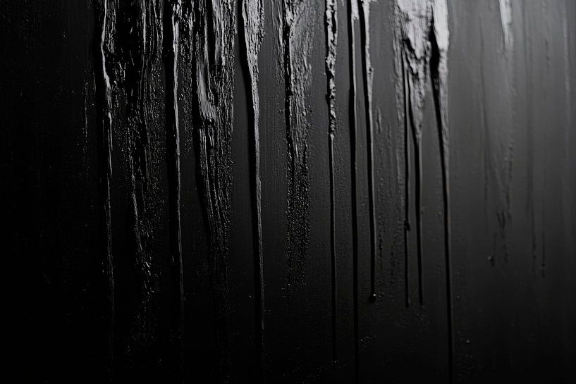Black wall with drops and lines by Poster Art Shop