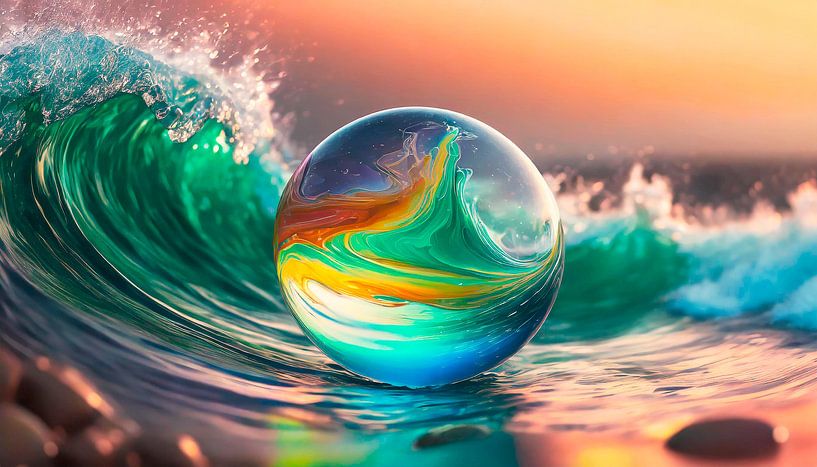 Ball with different colours by Mustafa Kurnaz