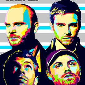 Pop Art Coldplay van Doesburg Design